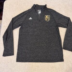 Las Vegas Golden Knights Adidas Gray Quarter Zip